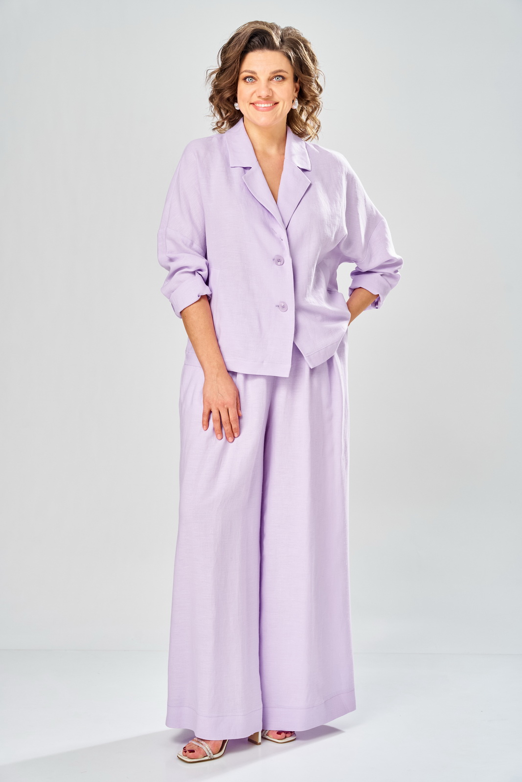 М-2158(50-54) лиловый (1) Костюмы-DIAMANT-2158