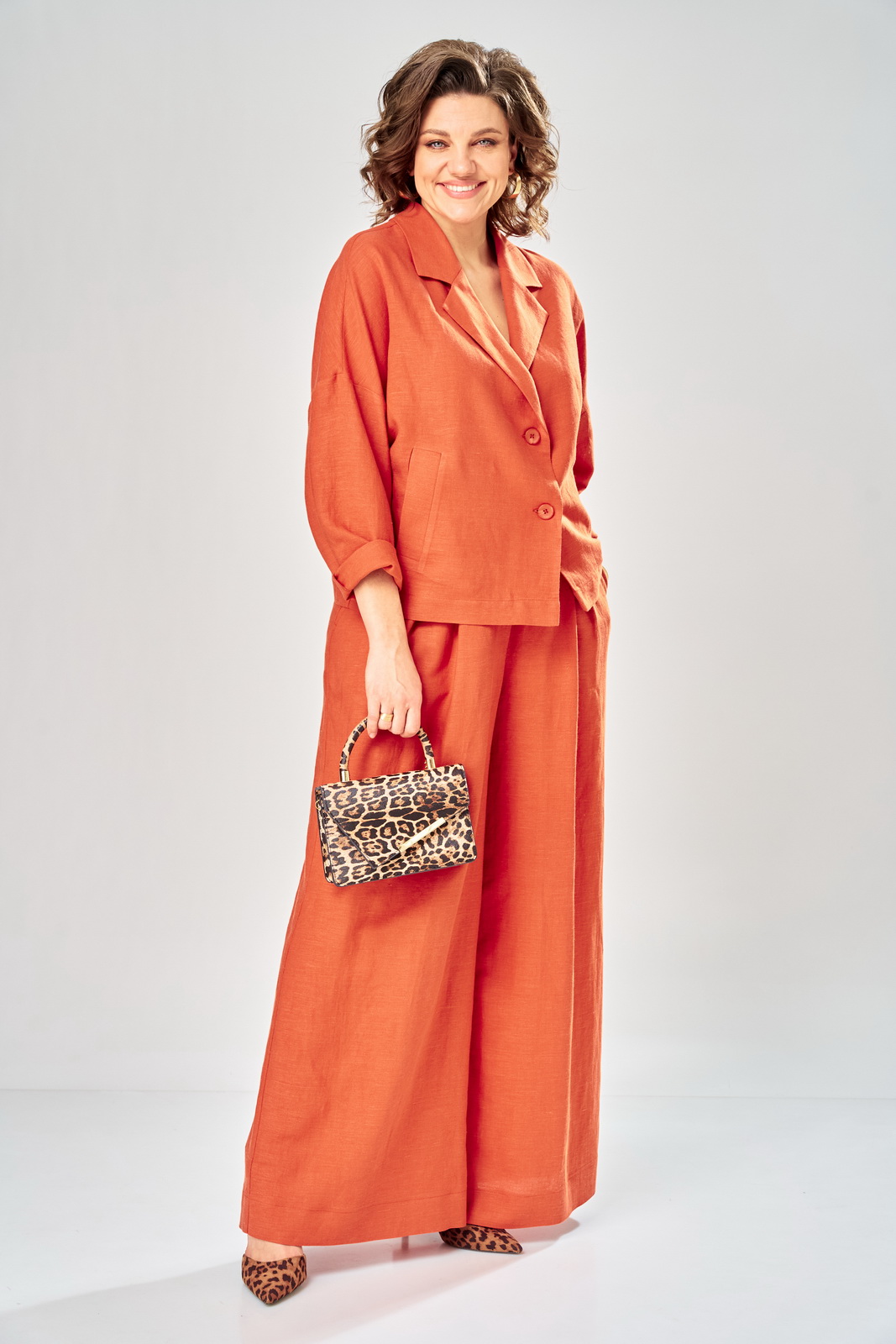 М-2158(50-54) оранж (1) Костюмы-DIAMANT-2158