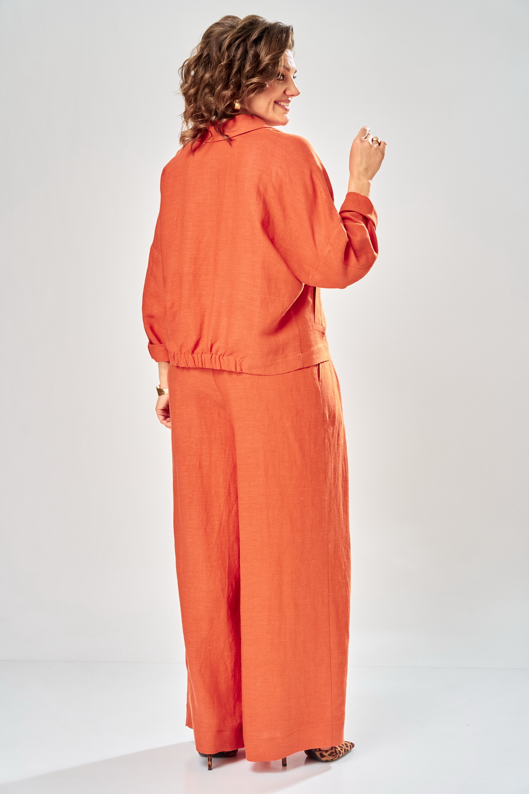 М-2158(50-54) оранж (8) Костюмы-DIAMANT-2158